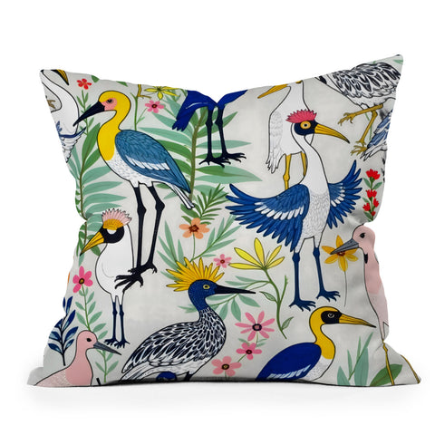 83 Oranges The Aviary Almanac Outdoor Throw Pillow