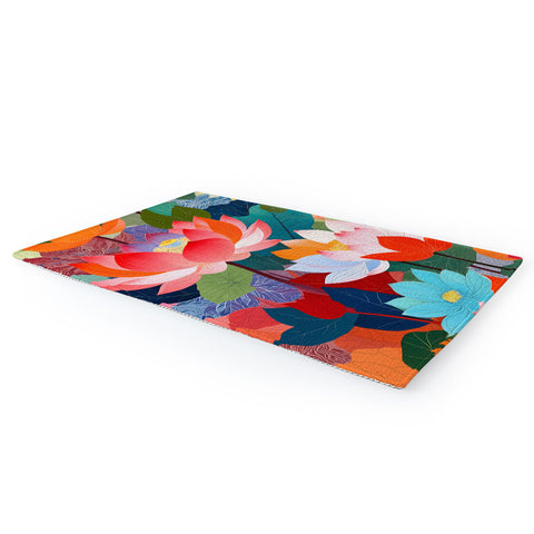83 Oranges The Enchanted Lotus Garden Area Rug