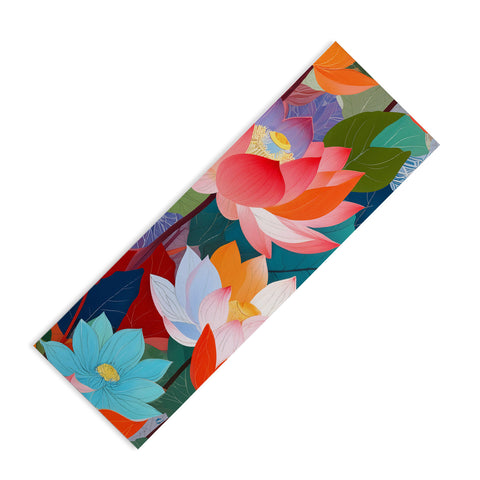 83 Oranges The Enchanted Lotus Garden Yoga Mat