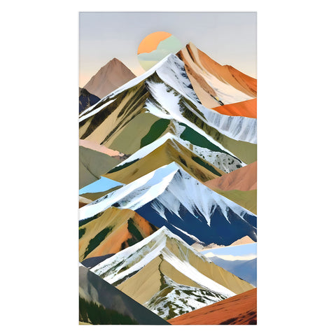 83 Oranges The Great Mountain Ranges Tablecloth