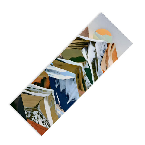 83 Oranges The Great Mountain Ranges Yoga Mat