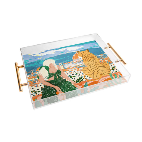 83 Oranges The Italian View Acrylic Tray