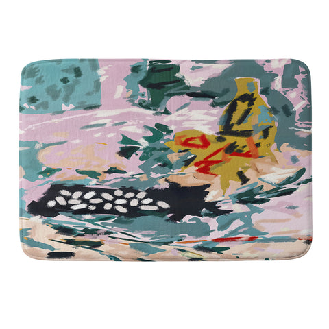 83 Oranges The Olive Watcher Memory Foam Bath Mat