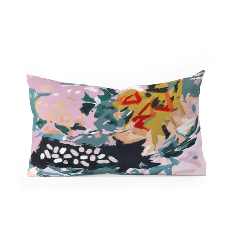 83 Oranges The Olive Watcher Oblong Throw Pillow