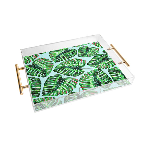 83 Oranges Tropical Greenery Acrylic Tray