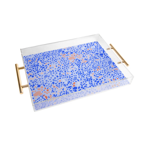 83 Oranges Violet Leopard Acrylic Tray