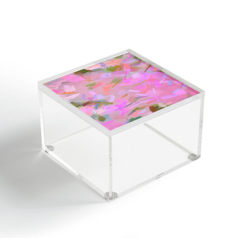 83 Oranges Whispers In Pink Acrylic Box