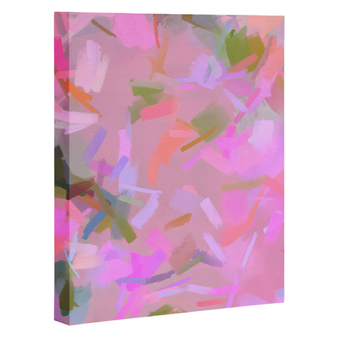 83 Oranges Whispers In Pink Art Canvas