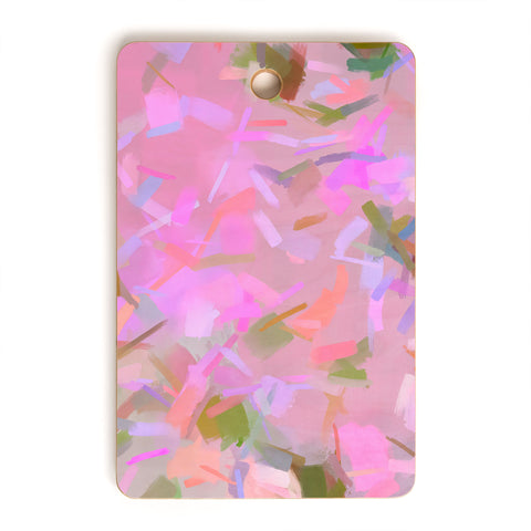 83 Oranges Whispers In Pink Cutting Board Rectangle