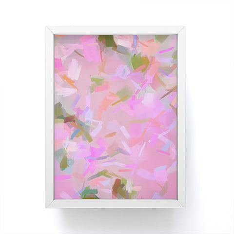 83 Oranges Whispers In Pink Framed Mini Art Print
