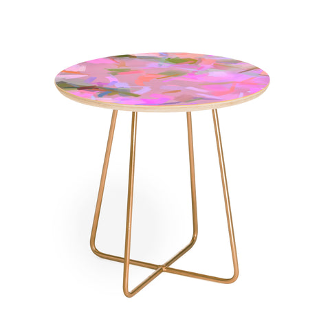 83 Oranges Whispers In Pink Round Side Table