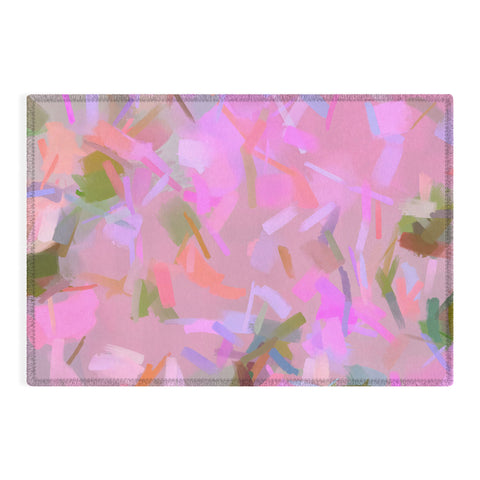 83 Oranges Whispers In Pink Outdoor Rug