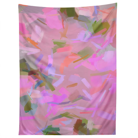 83 Oranges Whispers In Pink Tapestry