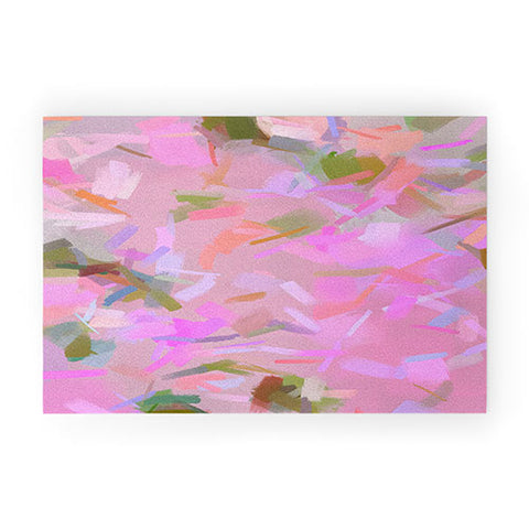 83 Oranges Whispers In Pink Welcome Mat