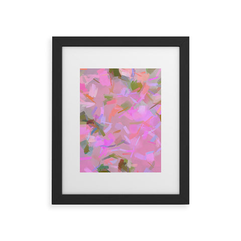 83 Oranges Whispers In Pink Framed Art Print