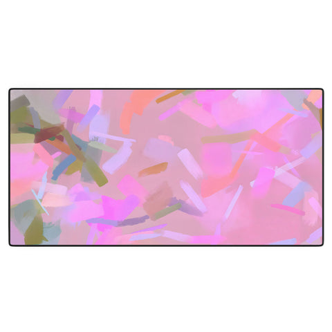 83 Oranges Whispers In Pink Desk Mat