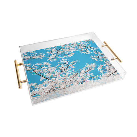 83 Oranges White Blossom And Summer Acrylic Tray