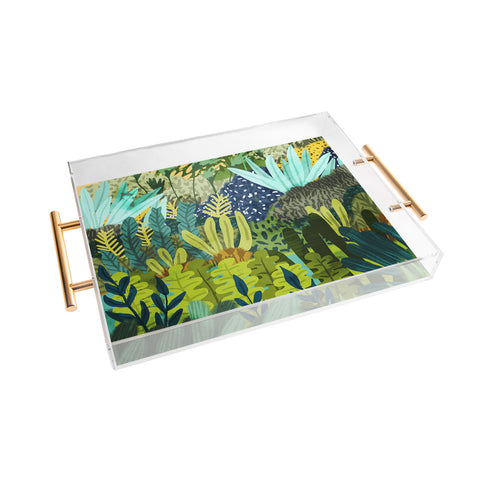 83 Oranges Wild Jungle Painting Forest Acrylic Tray