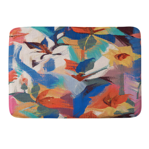 83 Oranges Wild Petals Rhapsody Memory Foam Bath Mat
