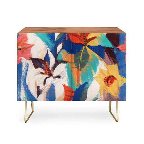 83 Oranges Wild Petals Rhapsody Credenza