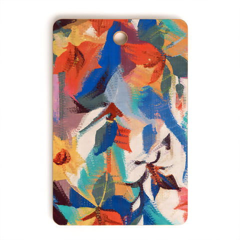 83 Oranges Wild Petals Rhapsody Cutting Board Rectangle