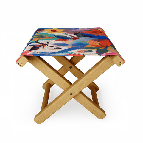 83 Oranges Wild Petals Rhapsody Folding Stool