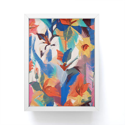 83 Oranges Wild Petals Rhapsody Framed Mini Art Print