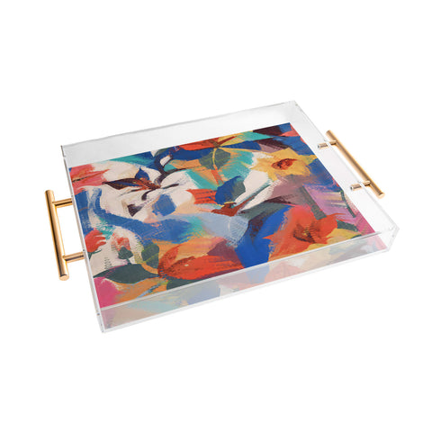83 Oranges Wild Petals Rhapsody Acrylic Tray