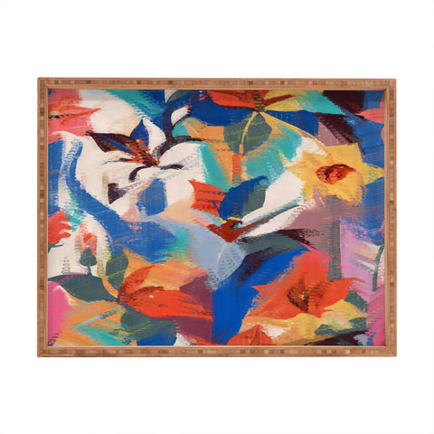 83 Oranges Wild Petals Rhapsody Rectangular Tray