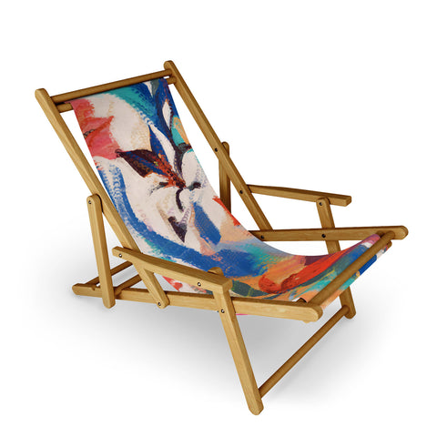 83 Oranges Wild Petals Rhapsody Sling Chair