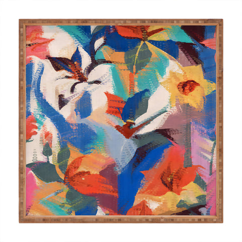 83 Oranges Wild Petals Rhapsody Square Tray