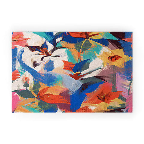 83 Oranges Wild Petals Rhapsody Welcome Mat