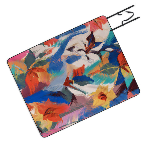 83 Oranges Wild Petals Rhapsody Picnic Blanket