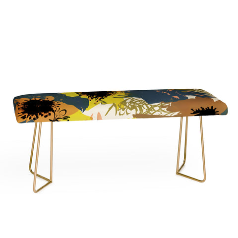 83 Oranges Yellow Ochre Florals Bench