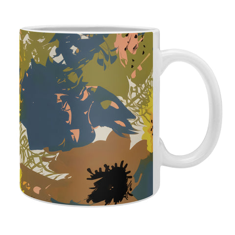 83 Oranges Yellow Ochre Florals Coffee Mug