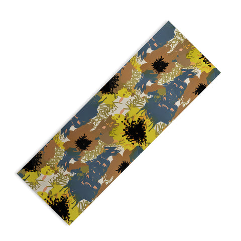 83 Oranges Yellow Ochre Florals Yoga Mat