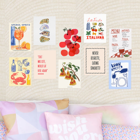 Collage Print pack of 10 Foodie