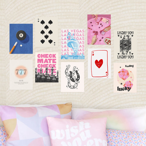 Collage Print pack of 10 Lucky