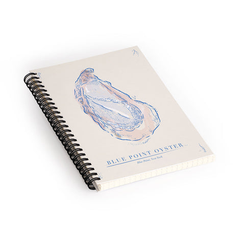ad Oyster Blue Spiral Notebook