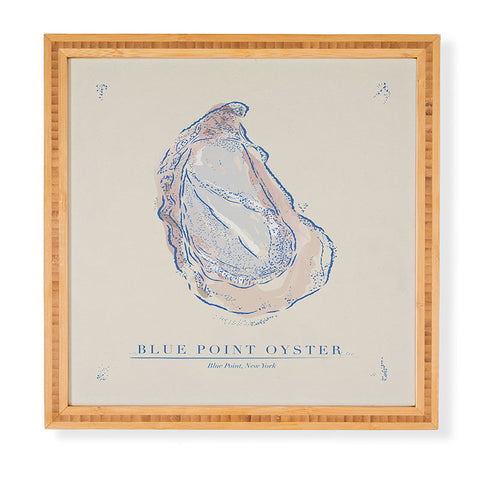 ad Oyster Blue Framed Wall Art