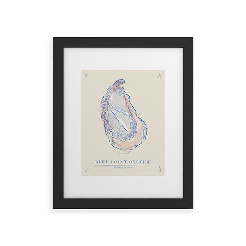 ad Oyster Blue Framed Art Print