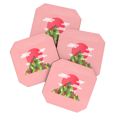 Adam Priester Cloudy Peaks Coaster Set