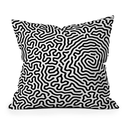 Adam Priester Coral Pattern I Outdoor Throw Pillow