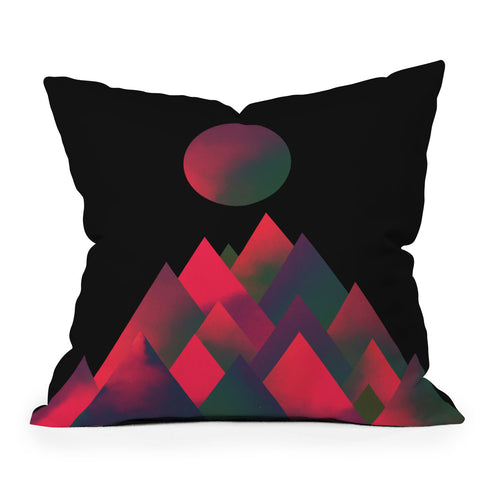 Adam Priester Dark Peaks Outdoor Throw Pillow