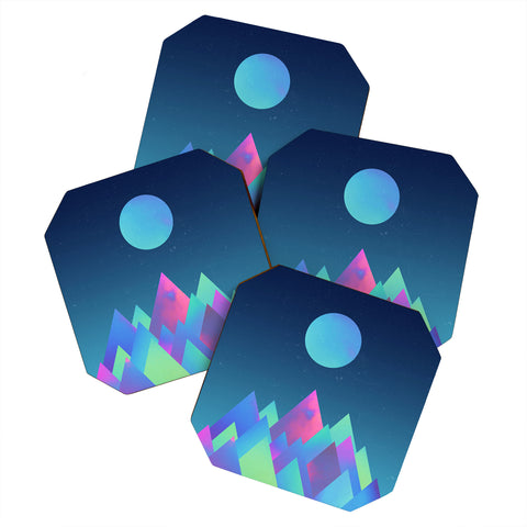 Adam Priester Moon Peaks Coaster Set