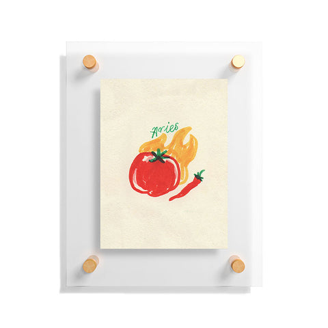adrianne aries tomato Floating Acrylic Print