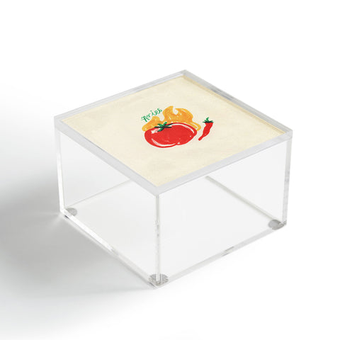 adrianne aries tomato Acrylic Box