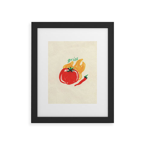 adrianne aries tomato Framed Art Print