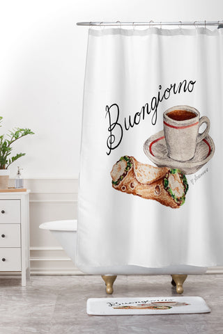 adrianne Buongiorno Shower Curtain And Mat