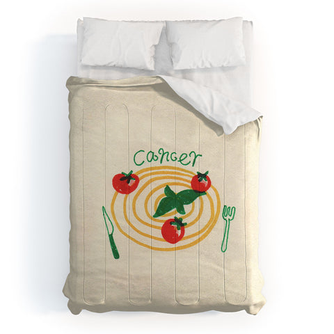 adrianne cancer tomato Comforter